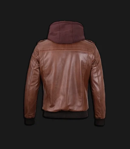 Mens-Cognac-Leather-Bomber-Jacket-Back