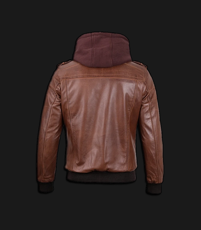Mens-Cognac-Leather-Bomber-Jacket-Back