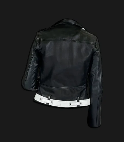 Womens-Black-and-White-Leather-Biker-Jacket-Back