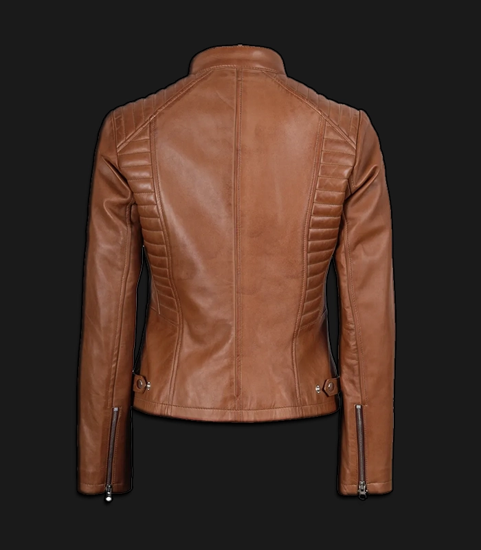 brown leather back