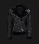 leathet black front