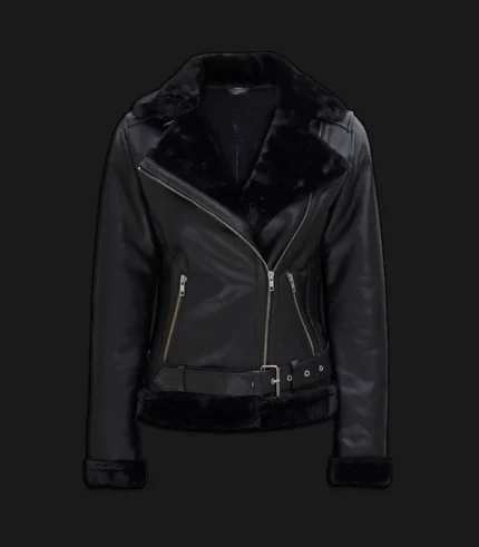 leathet black front