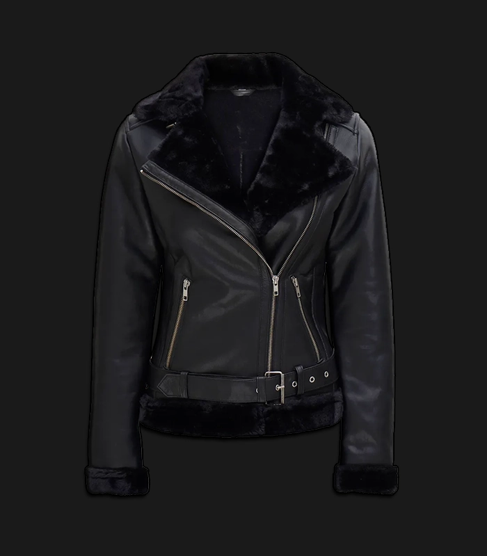 leathet black front