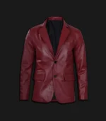 maroon coat front