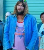 Jason Momoa Blue Fringe Jacket