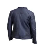 Aaron Paul Need For Speed Blue Leather Jacket