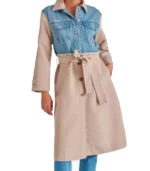 Zuri Hall Two-Tone Trench Coat